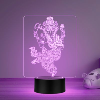 Ganesh Ji Design Night Lamp